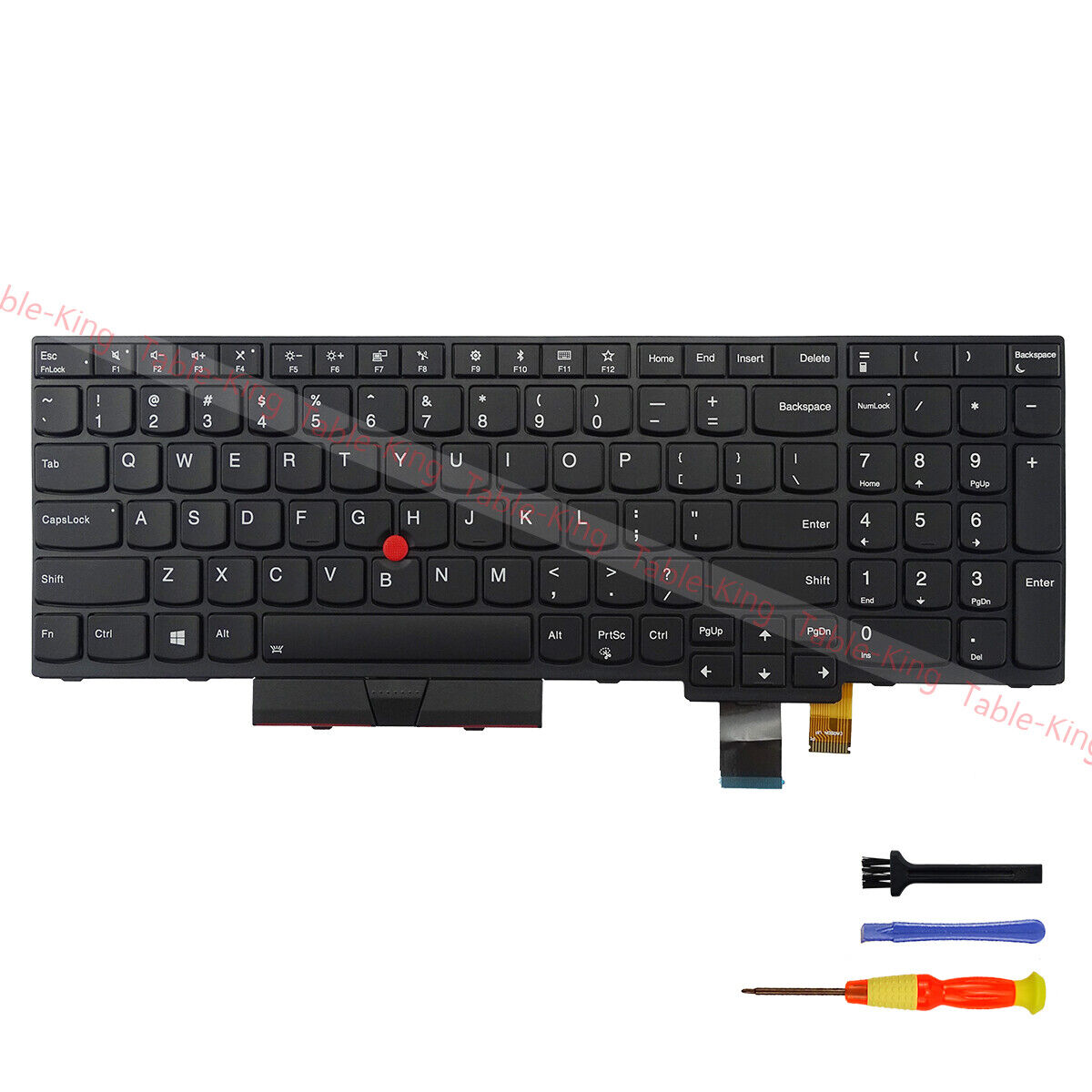 Backlit Replacement Keyboard for Lenovo Thinkpad T570/T580/P51S/P52S (US Layout)
