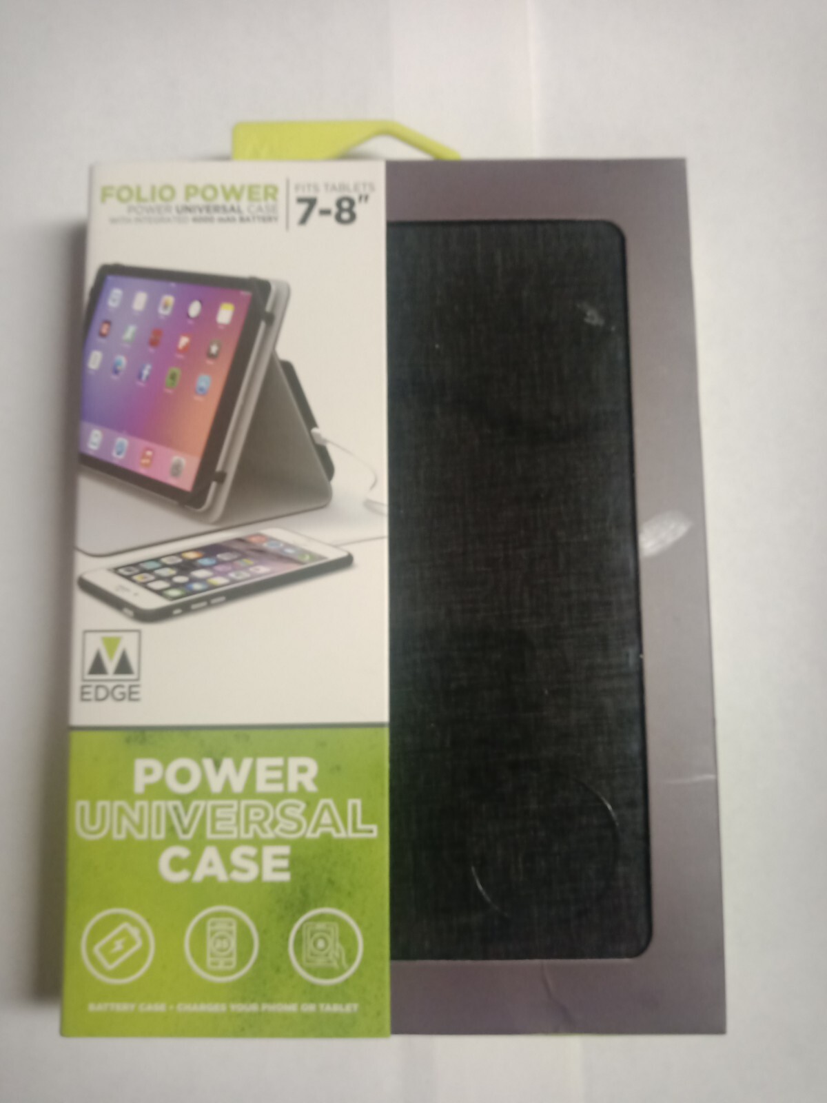 M-Edge Folio power 4000 mAh Battery Case for 7-8 inches Devices - Heather Gray