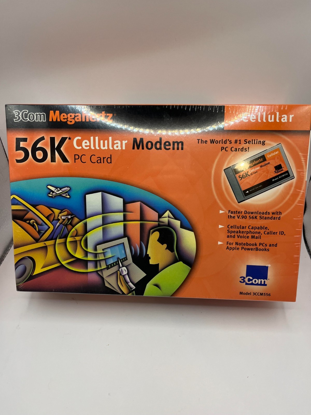 3Com Megahertz 56K Cellular Modem PC Card NEW IN BOX old school NOS vintage GD