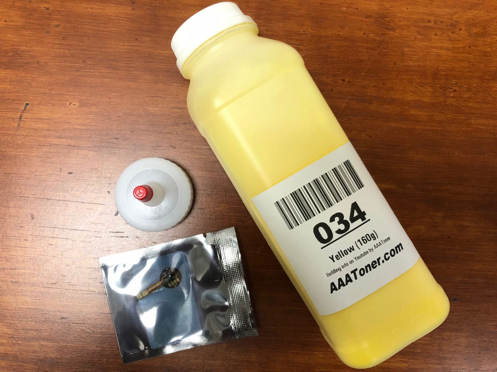 Yellow Toner Refill for Canon 034, Canon MF820Cdn MF810Cdn, C1225 if + Chip