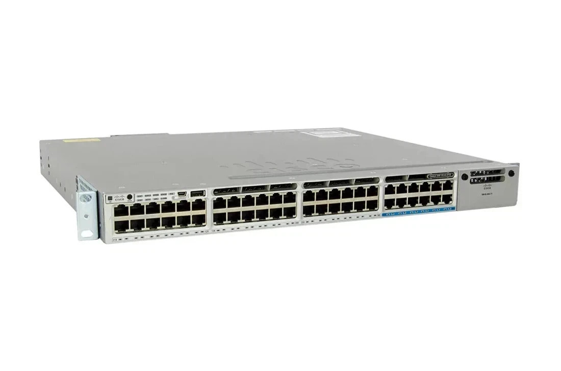 Cisco 3850 WS-C3850-12X48U-S 48 Port UPoE Layer 3 Switch Power cable included