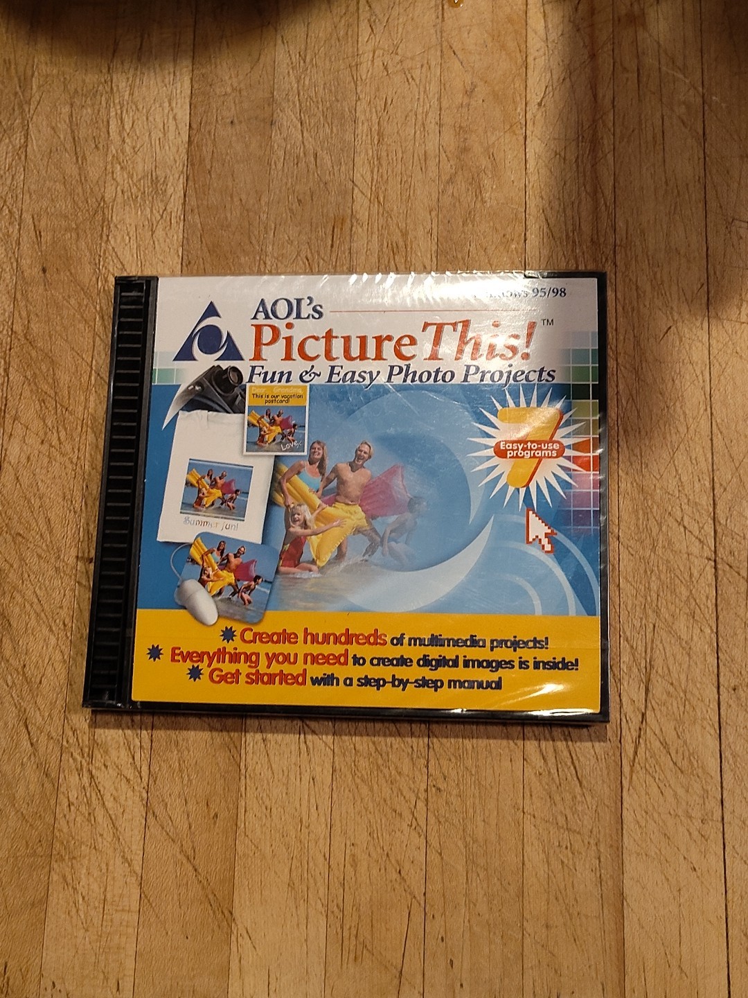 Sealed NEW Windows 95/98  AOL's Picture This Fun & Easy Photo Projects CD-ROM