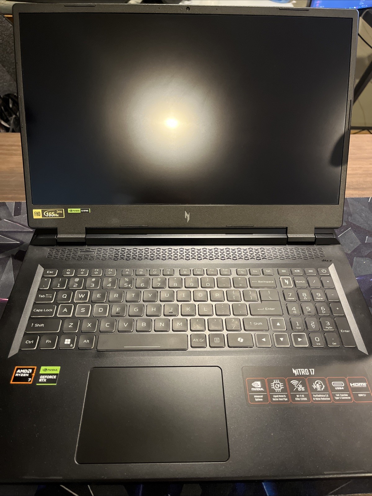 (PARTS/REPAIR) Acer Nitro 17 AN17-42-R9TH GAMING-R7 8845HS RTX 4060 No Returns