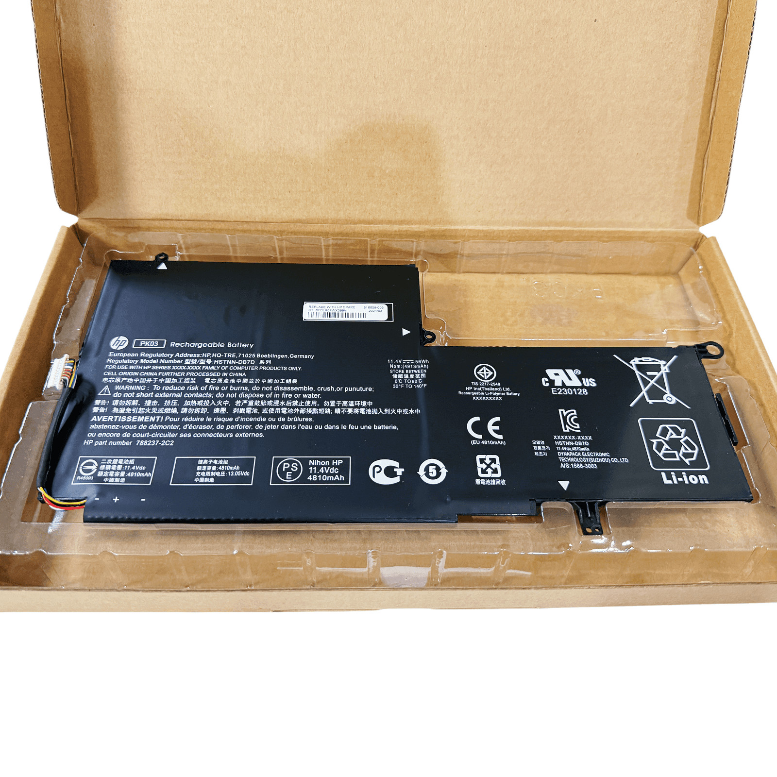 Genuine PK03XL Battery For HP Spectre X360 789116-005 13-410 13-4101dx 13-4102dx