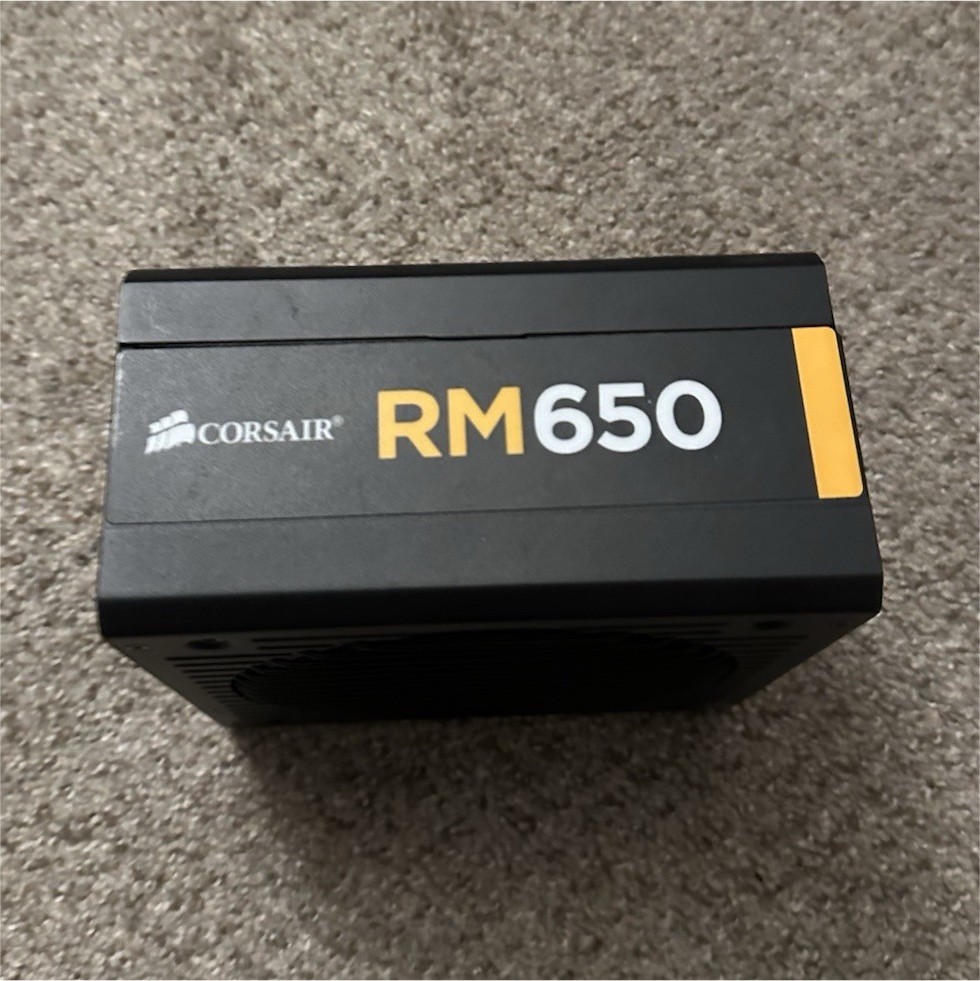 Corsair RM650 650W ATX Modular Power Supply PSU Black IEC C14 RPS0055