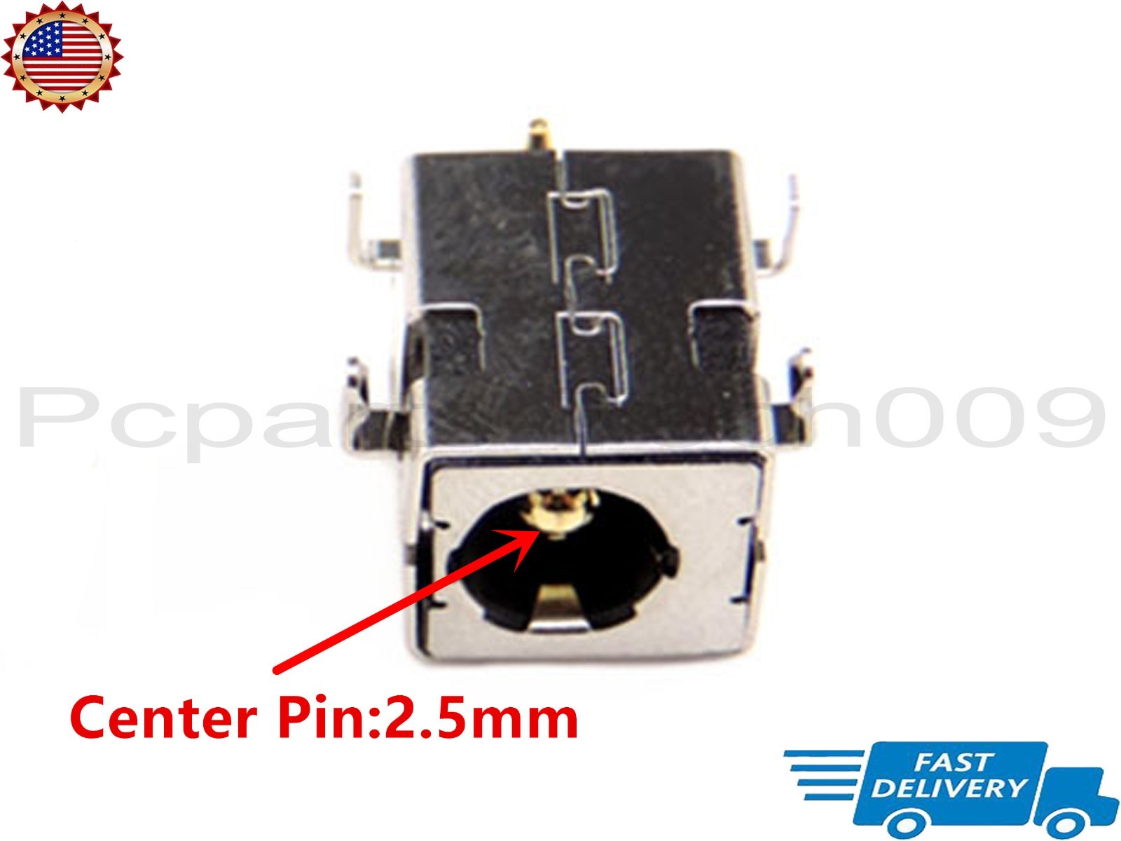 2pcs DC IN Power Jack Socket Charging Port Connector For Autel MS909 MS919 MS908