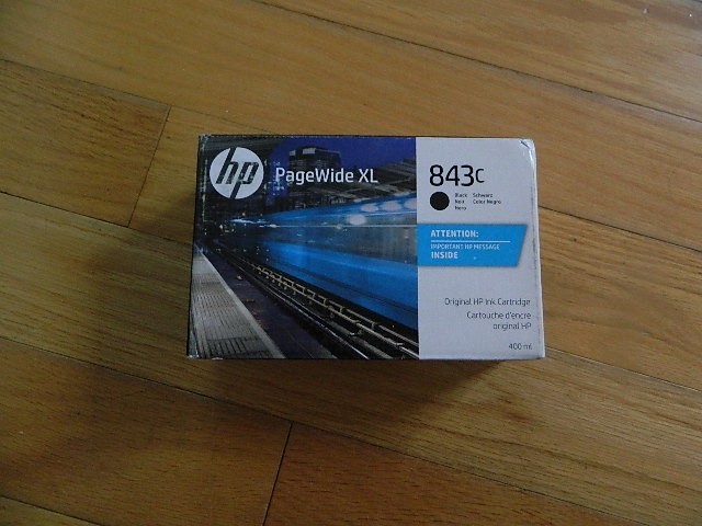 2023 GENUINE HP 843c 400ml BLACK INK CARTRIDGE C1Q65A PageWide XL 4000 4500 NEW