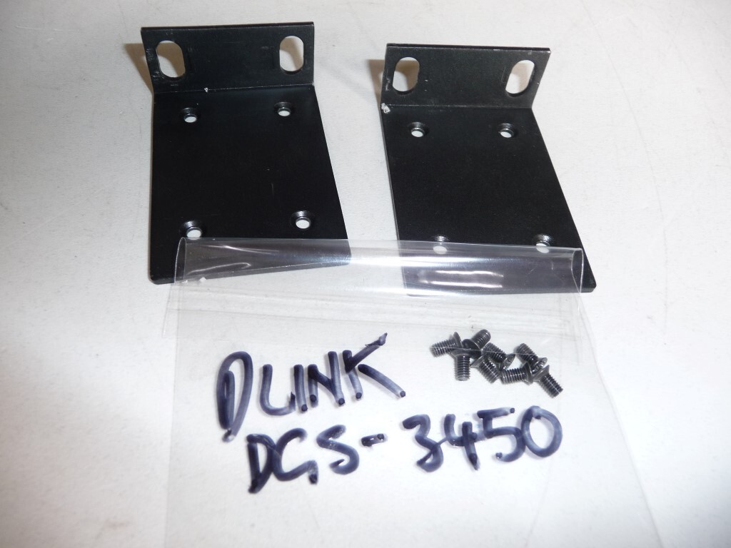 AU SELLER ORIG D-LINK DGS-3450 1210 1510 Mount kit W/ 2X EAR BRACKETS + 8 SCREWS