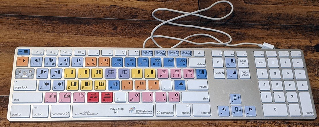 Apple A1243 Logic Keyboard Avid Pro Tools Wired Keyboard USB, READ