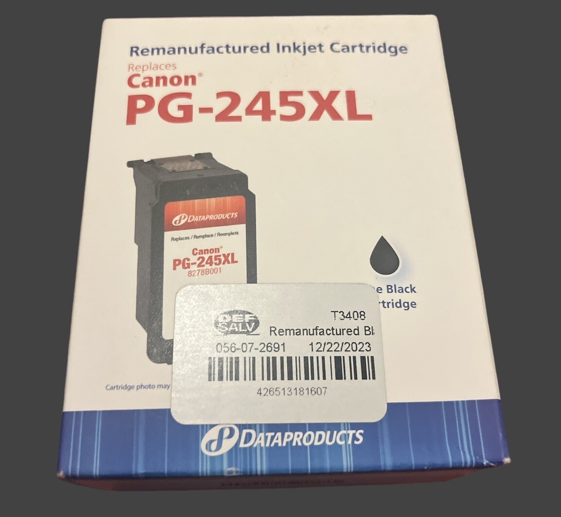 New DataProducts Canon PG 245XL Black High Yield Ink Printer Cartridge
