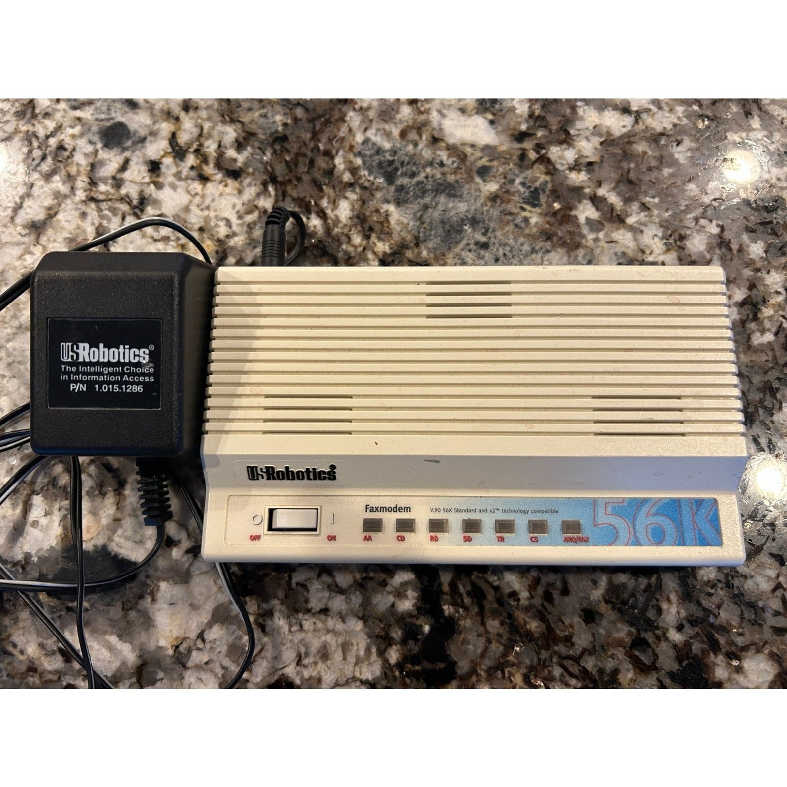 US Robotics 56K Fax Modem with charger tested and works