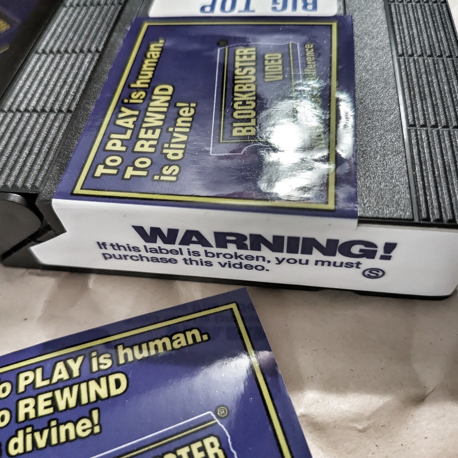 Sticker Blockbuster To PLAY is human. To REWIND is divine Decal 15 pcs