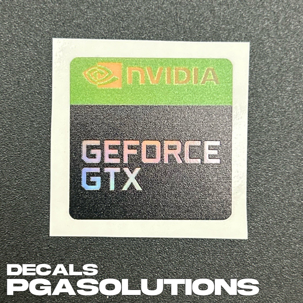 1x NVIDIA GeForce GTX Holographic Desktop / Laptop Sticker Label