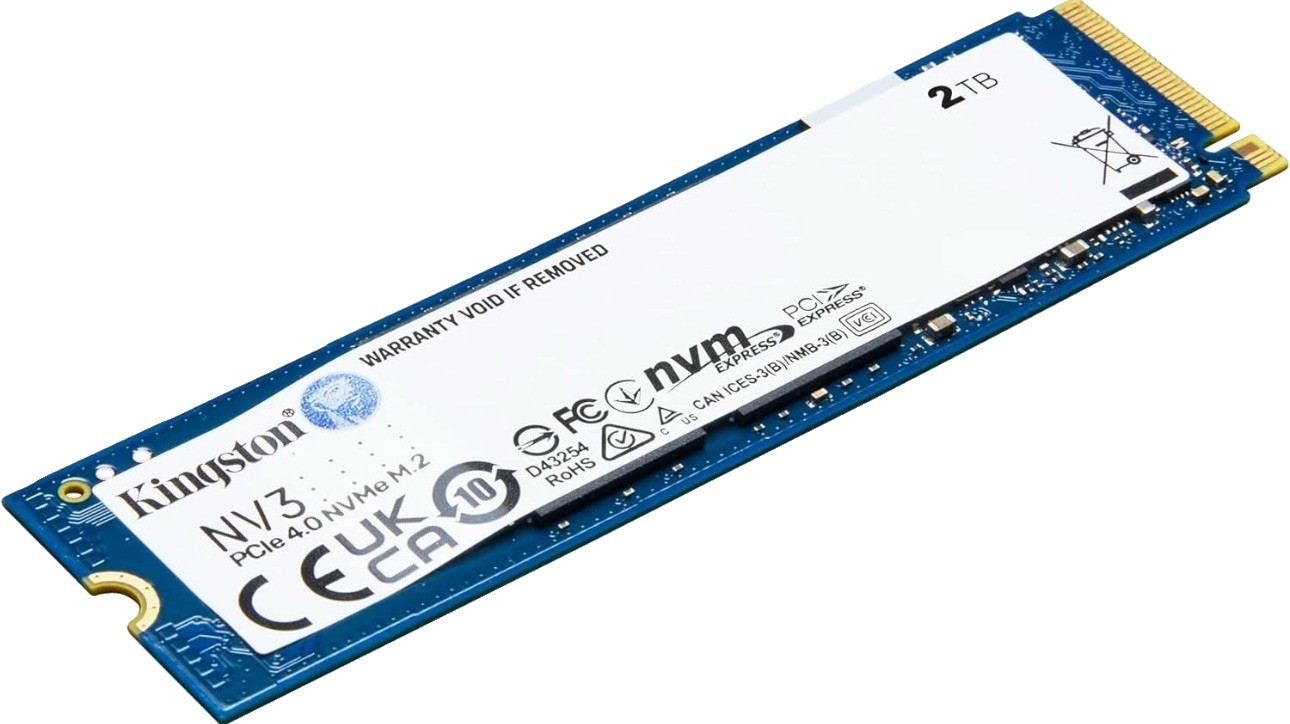 Kingston NV3 M.2 2280 2TB PCIe 4.0 x4 NVMe SSD SNV3S/2000G Up to 6000 MB/s