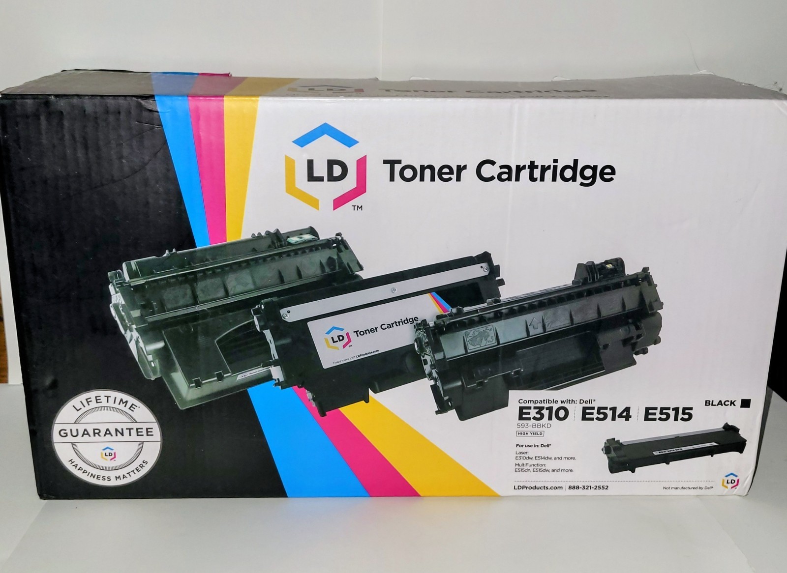 LD BLACK TONER CARTRIDGE DELL E310 E514 E515 HIGH YIELD BRAND NEW