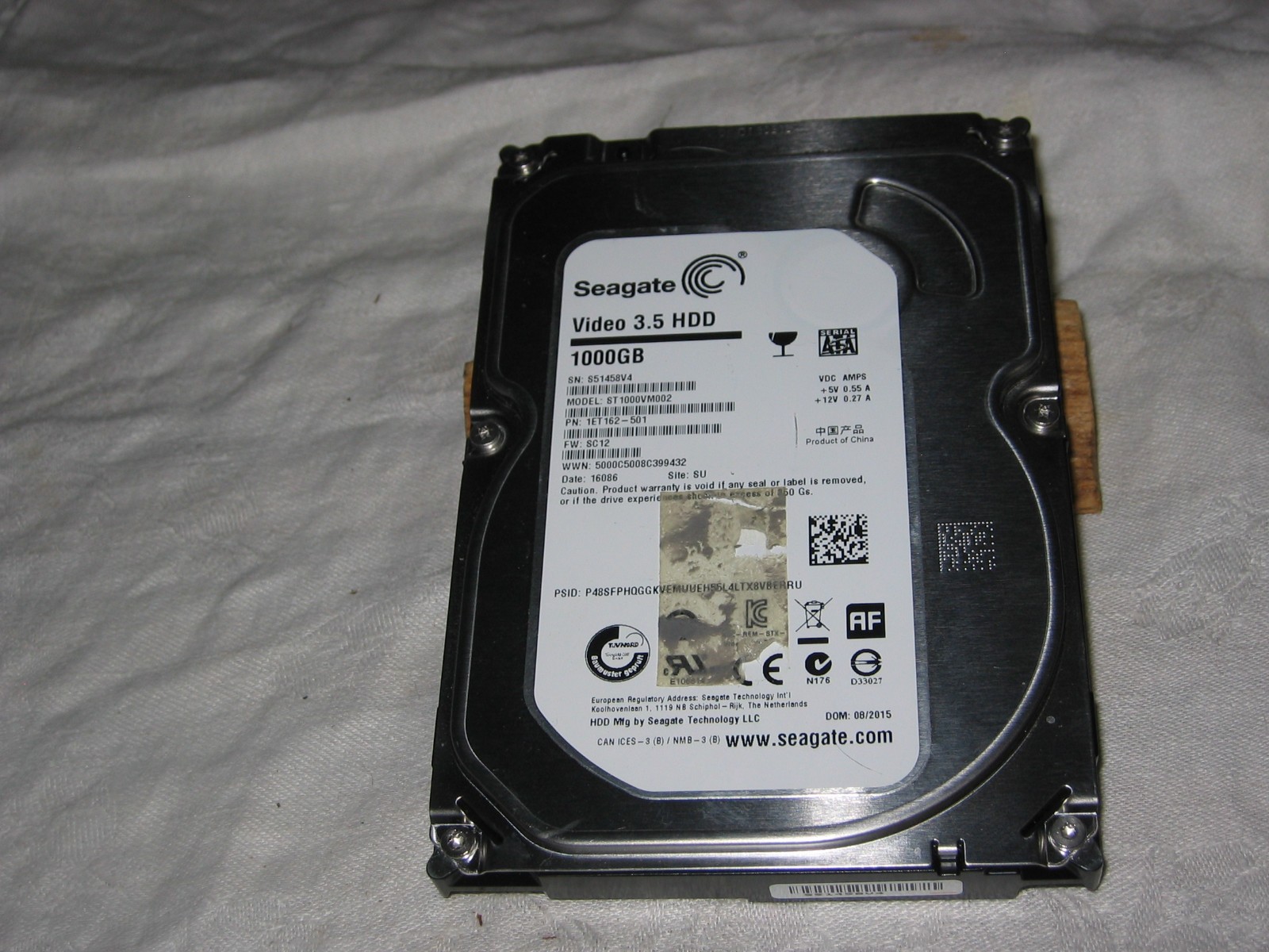 Seagate 1000 GB Sata Desktop 3.5" Hard Drive- Wiped & Tested