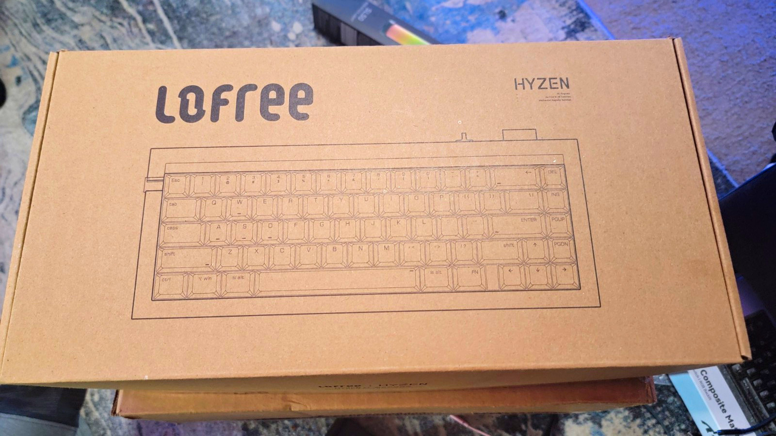 Lofree HYZEN Silver Mechanical Keyboard Clear Keycaps QWERTY English