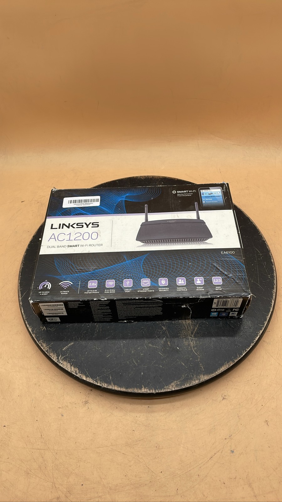 Linksys EA6100 AC1200 Dual-Band Smart Wi-Fi Router Wireless Gigabit Network