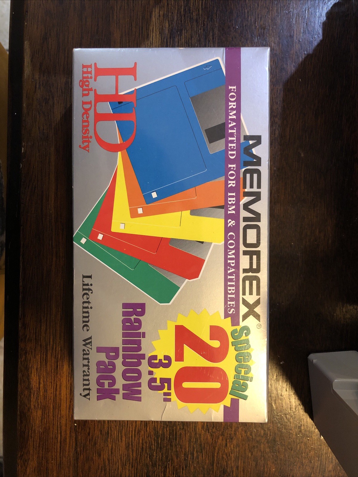 Memorex Formatted 3.5" Inch Computer Diskettes HD Rainbow Pack VTG 1995 Sealed