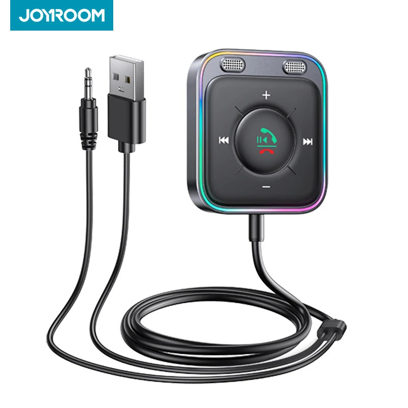 Joyroom Bluetooth 5.4 Car Adapter With Dual Mics Noise Cancellation AUX