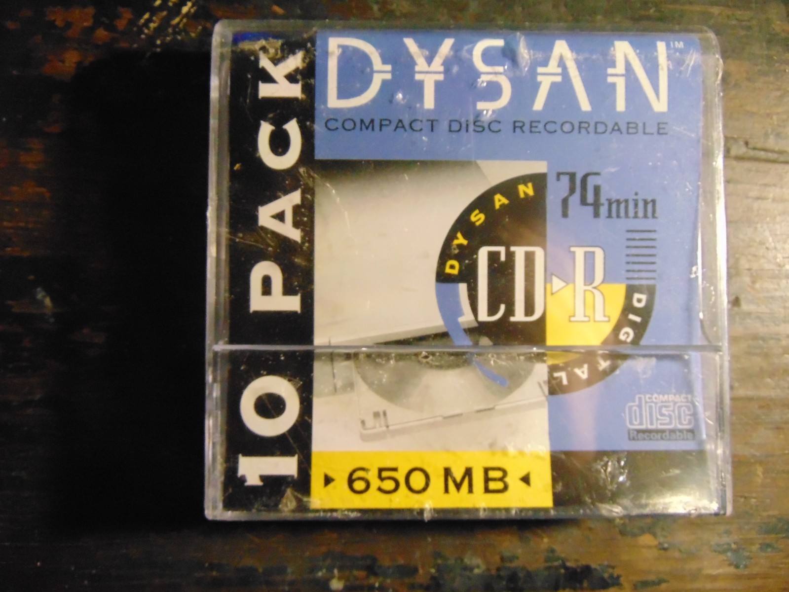 Brand New Sealed Dysan compact Disc Recordable CD R 74 min 650 MB 10 Pack