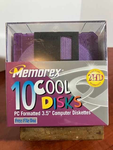 Memorex 10 Cool Disks 3.5" Floppy Diskettes 1.44MB PC Sealed NOS 3210-6000