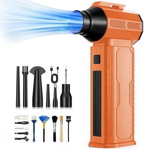 ZOAIVR Compressed Air Duster, 130,000RPM Ultra-Powerful Electric Air Duster