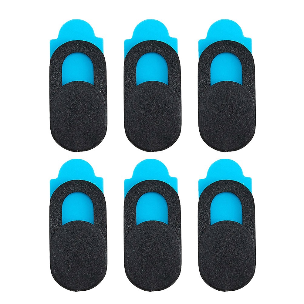 6Pcs Durable ABS Plastic Webcam Cover Slider for Phone Laptop Privacy Black