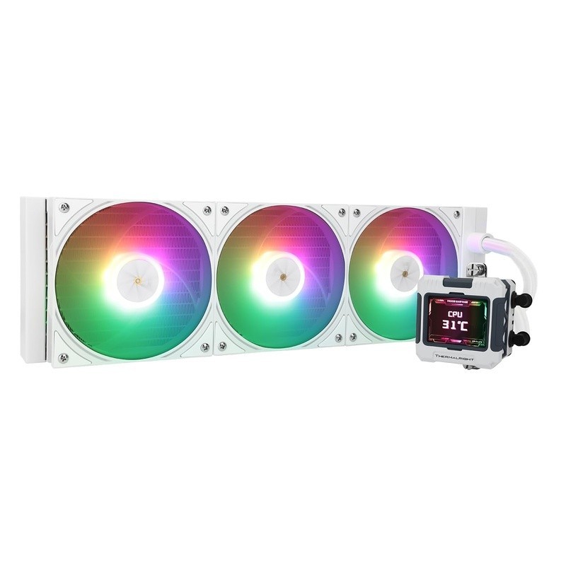 360mm CPU Water Cooler ARGB Sync LCD Display Triple PWM Fans High Performance US