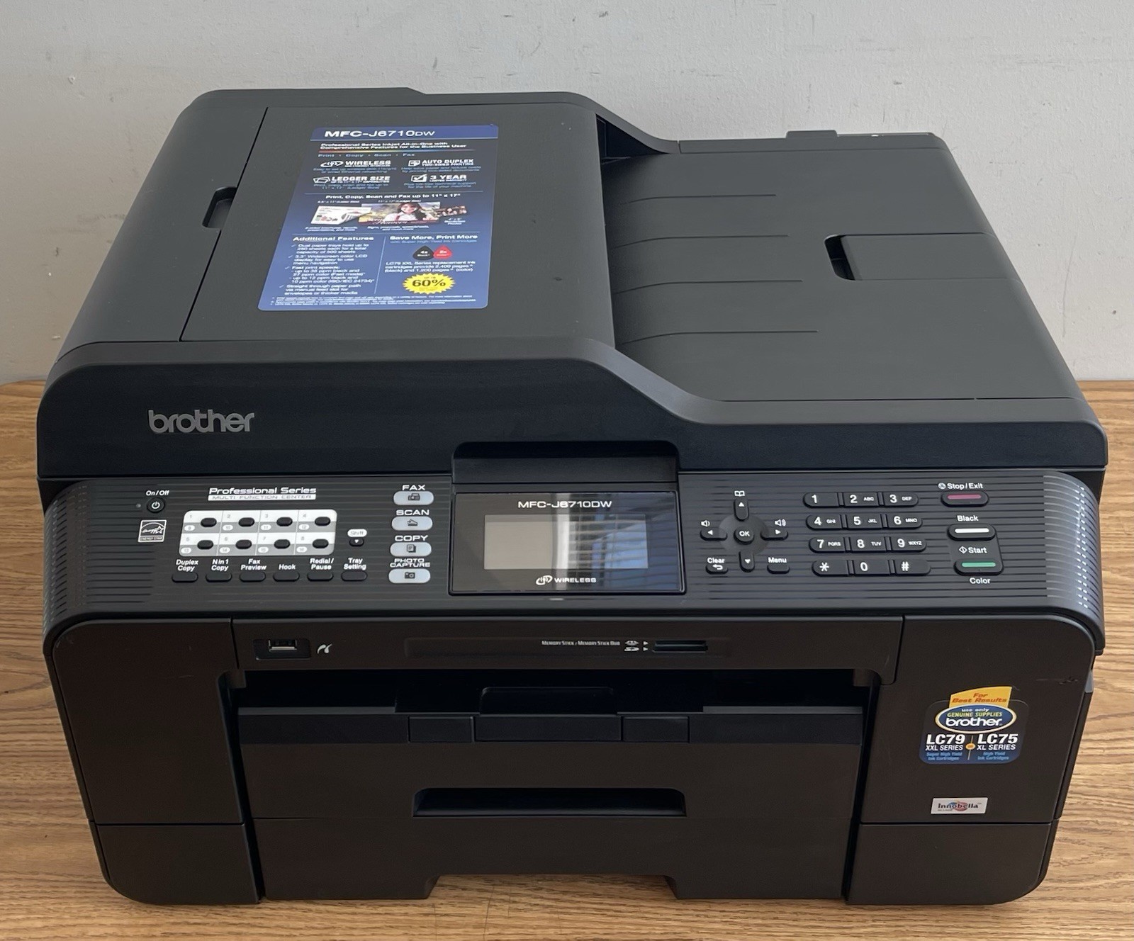 Brother MFC-J6710DW Wireless Color Inkjet All-In-One Multifunction Printer