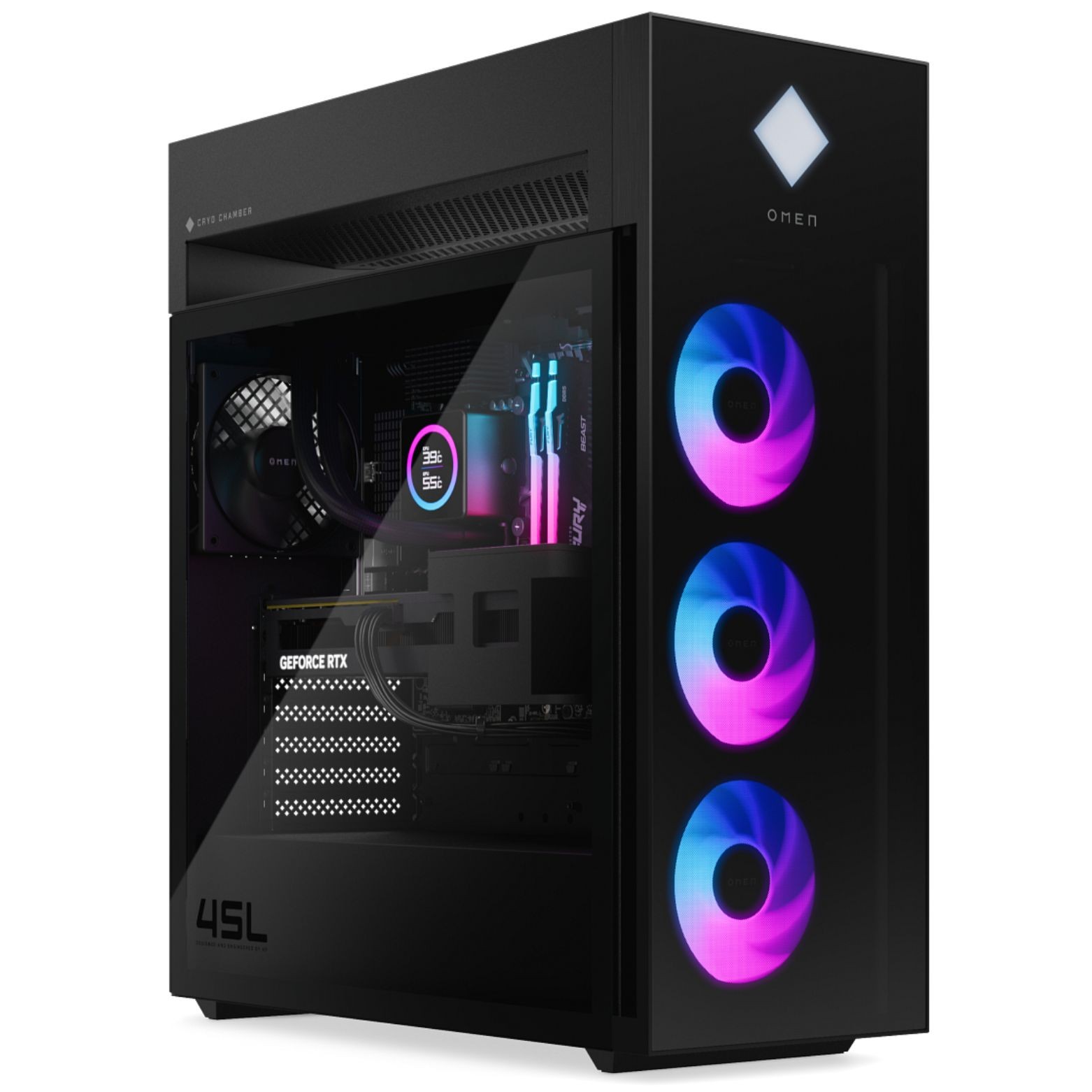 HP OMEN 45L GT22-3000I Intel Core Ultra 7 265K 32GB DDR5 1TB SSD RTX 5070 W11H