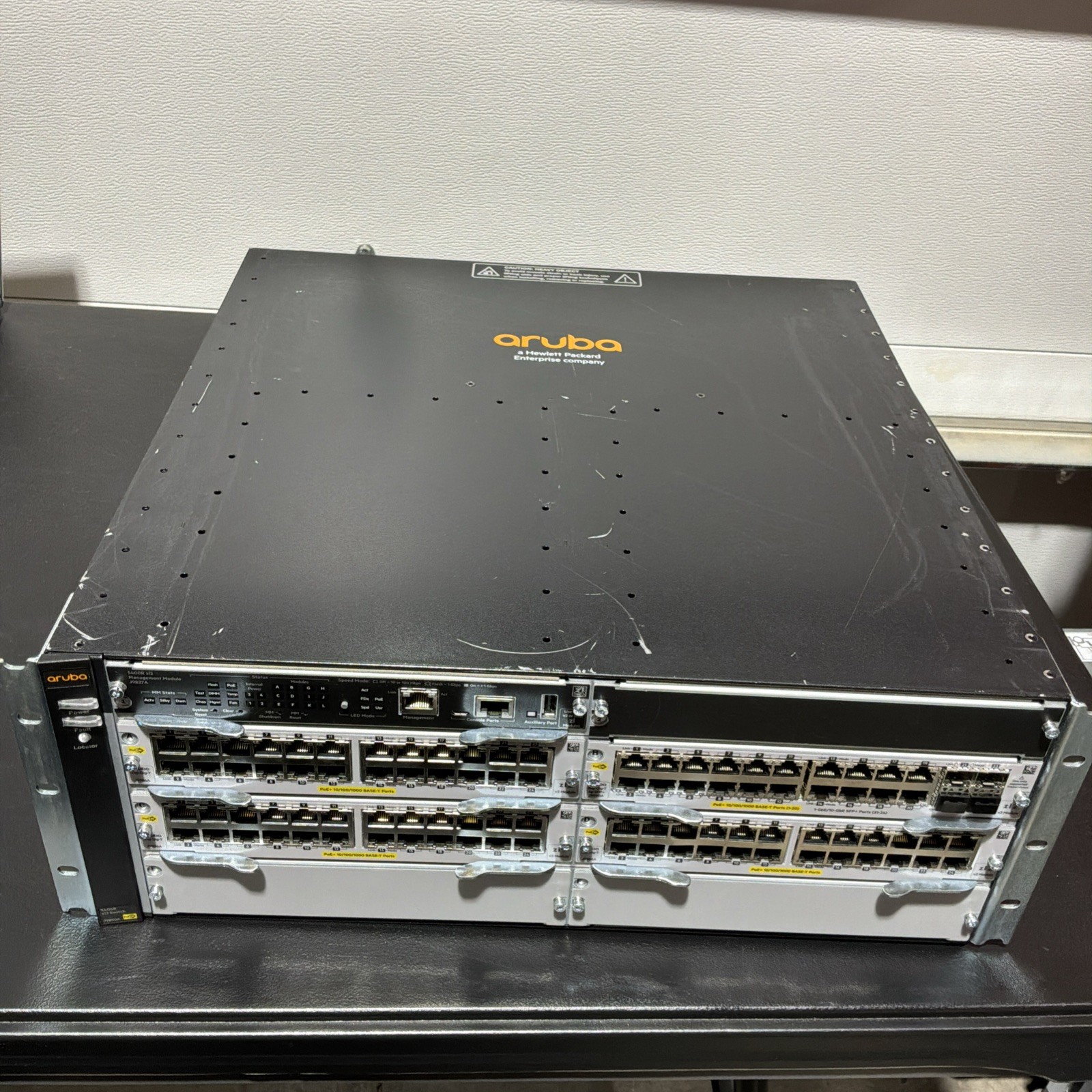 Aruba 5406R zl2 Switch J9850A w/ 1x J9827A -3x J9986A -1x J9990A - 2x 2500W PSUs