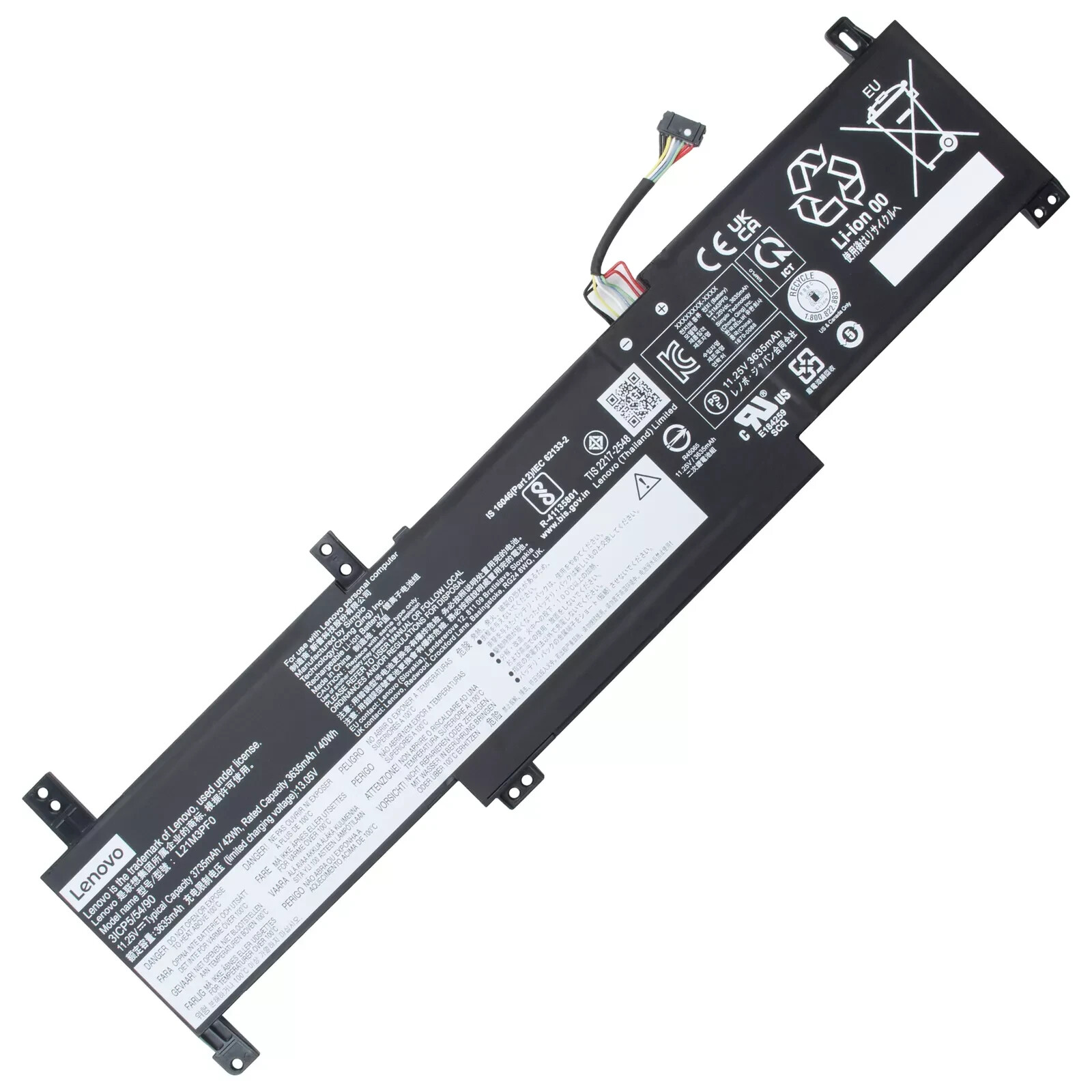 Genuine L21M3PF0 L21C3PF0 L21D3PF0 Battery Lenovo IdeaPad 1 14IGL7 14IJL7 14IAU7