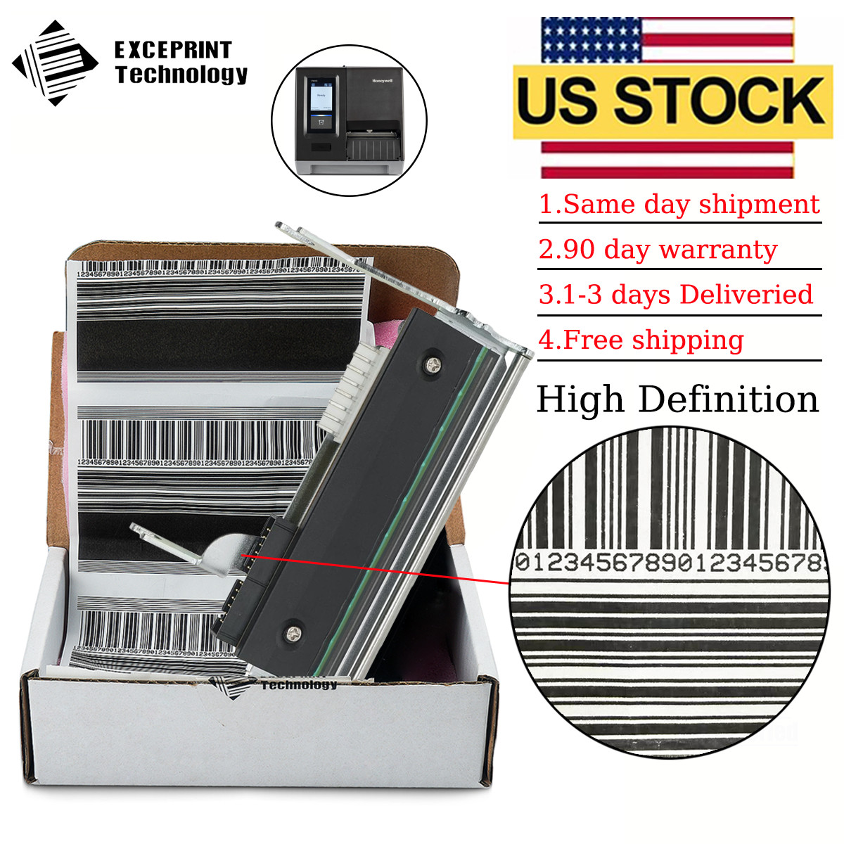 ✅ Printhead for Honeywell PM45 300dpi Barcode Printer 50180237-001 USA STOCK ✅