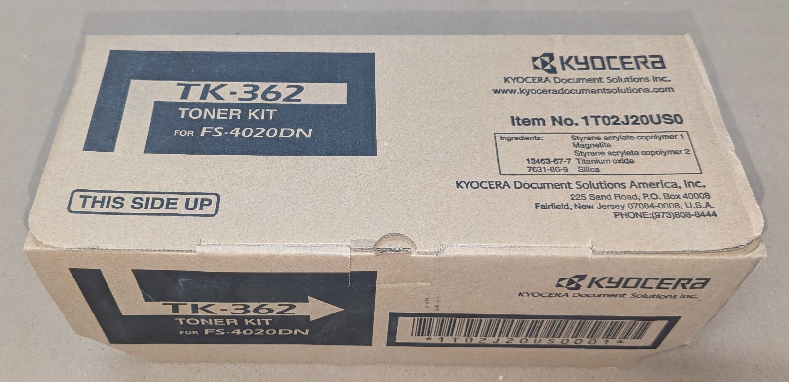 Genuine Kyocera Mita TK362 Black Toner Cartridge FS-4020DN