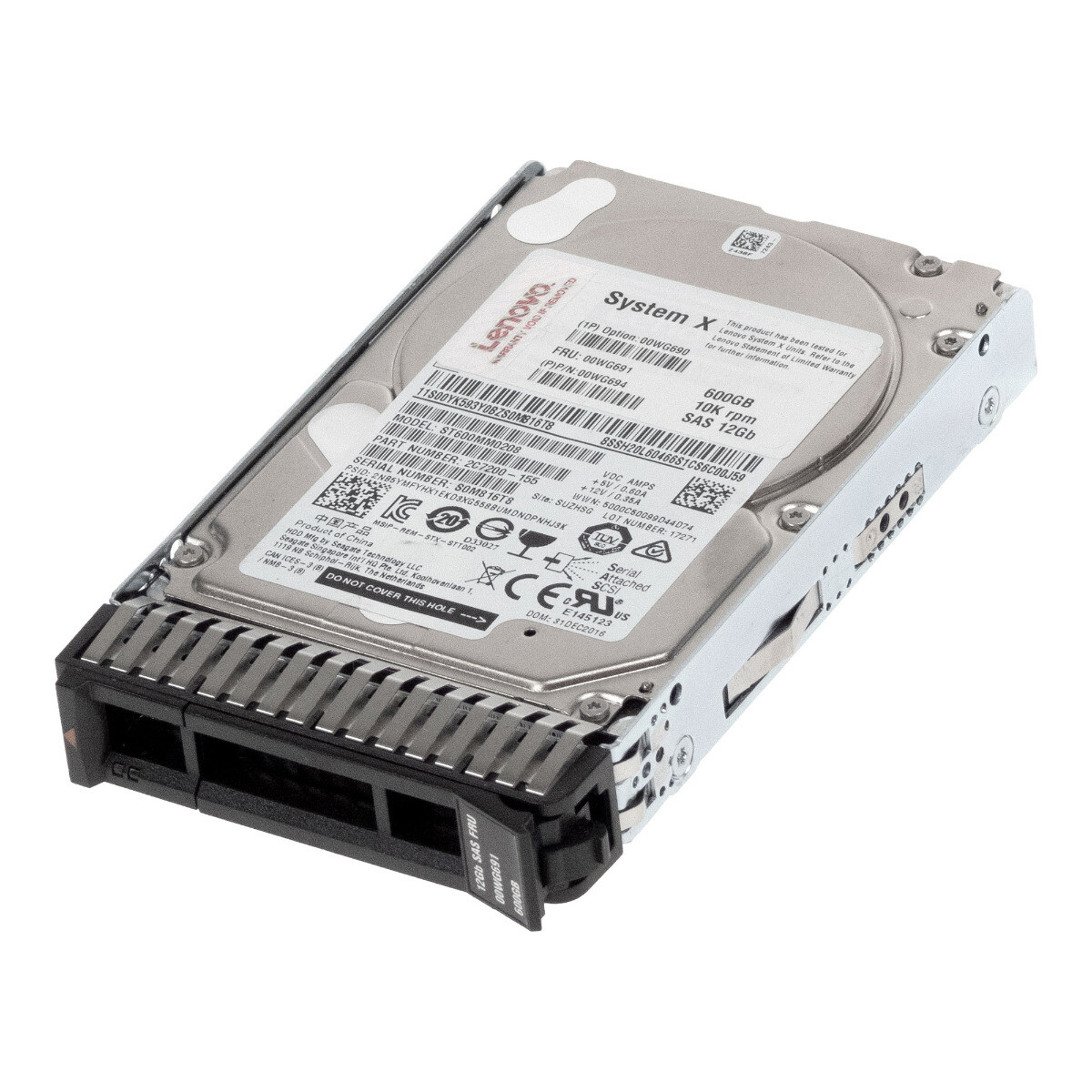 HARD DRIVE LENOVO 00WG691 00WG694 00WG690 ST600MM0208 600GB 10K 128MB SAS-3 2.5