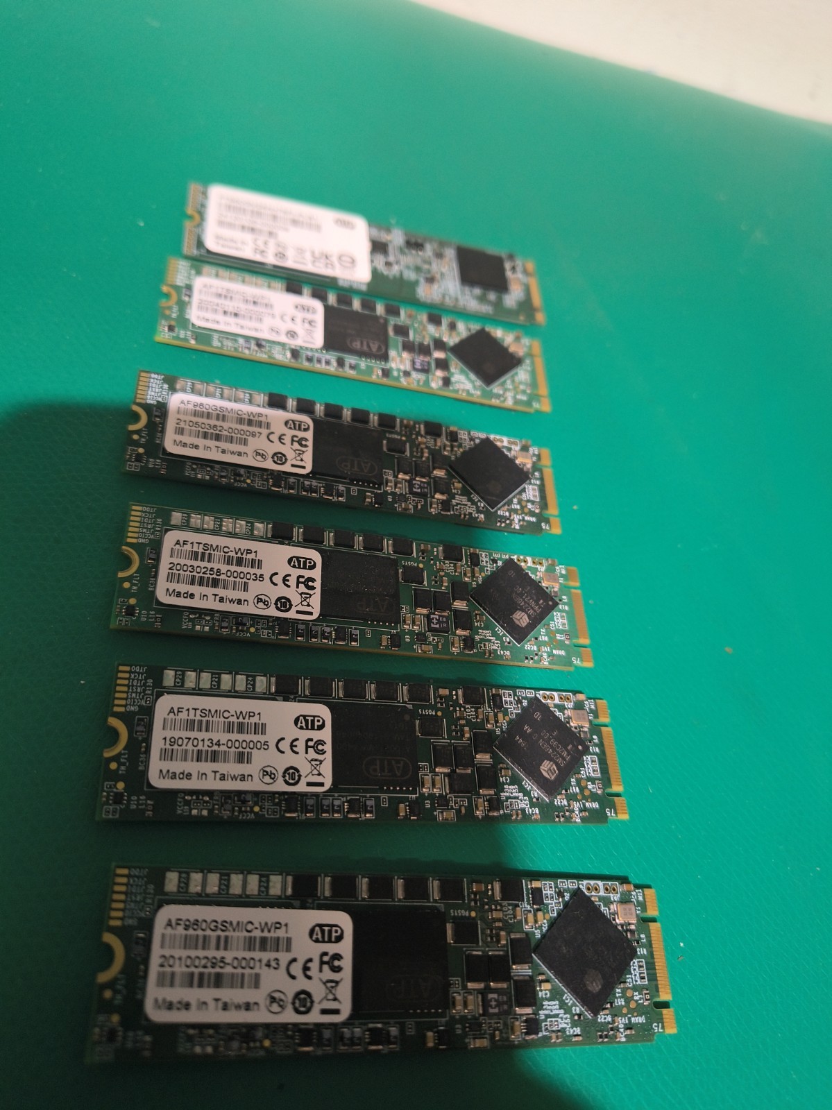 Lot of (6) ATP 960GB  2.5 inch M.2 Internal SSD Mix Lot 