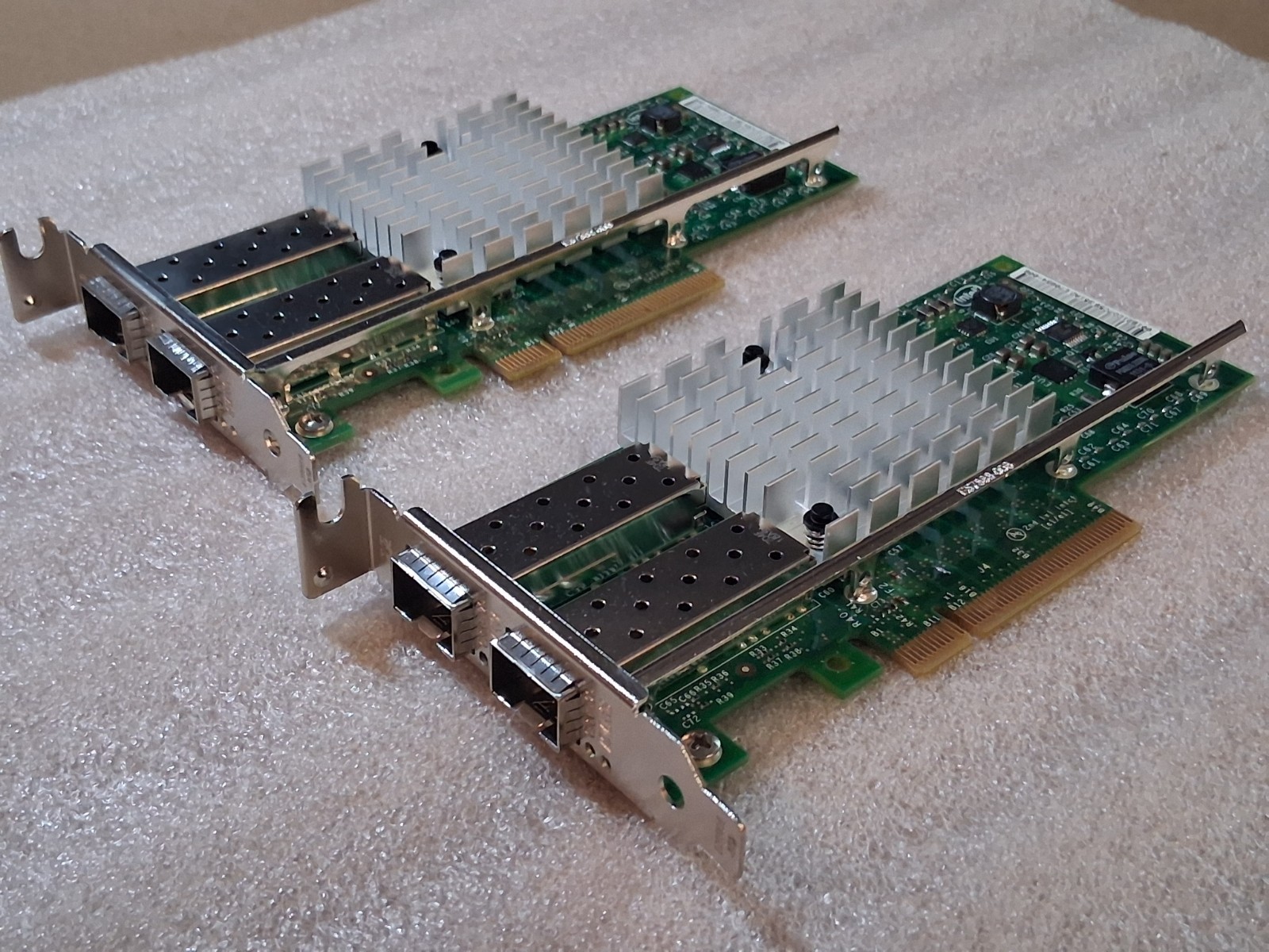 2 x Intel X520-SR2 10GB 2-Port Ethernet Server Network Adapter E10G42BFSRG1P5