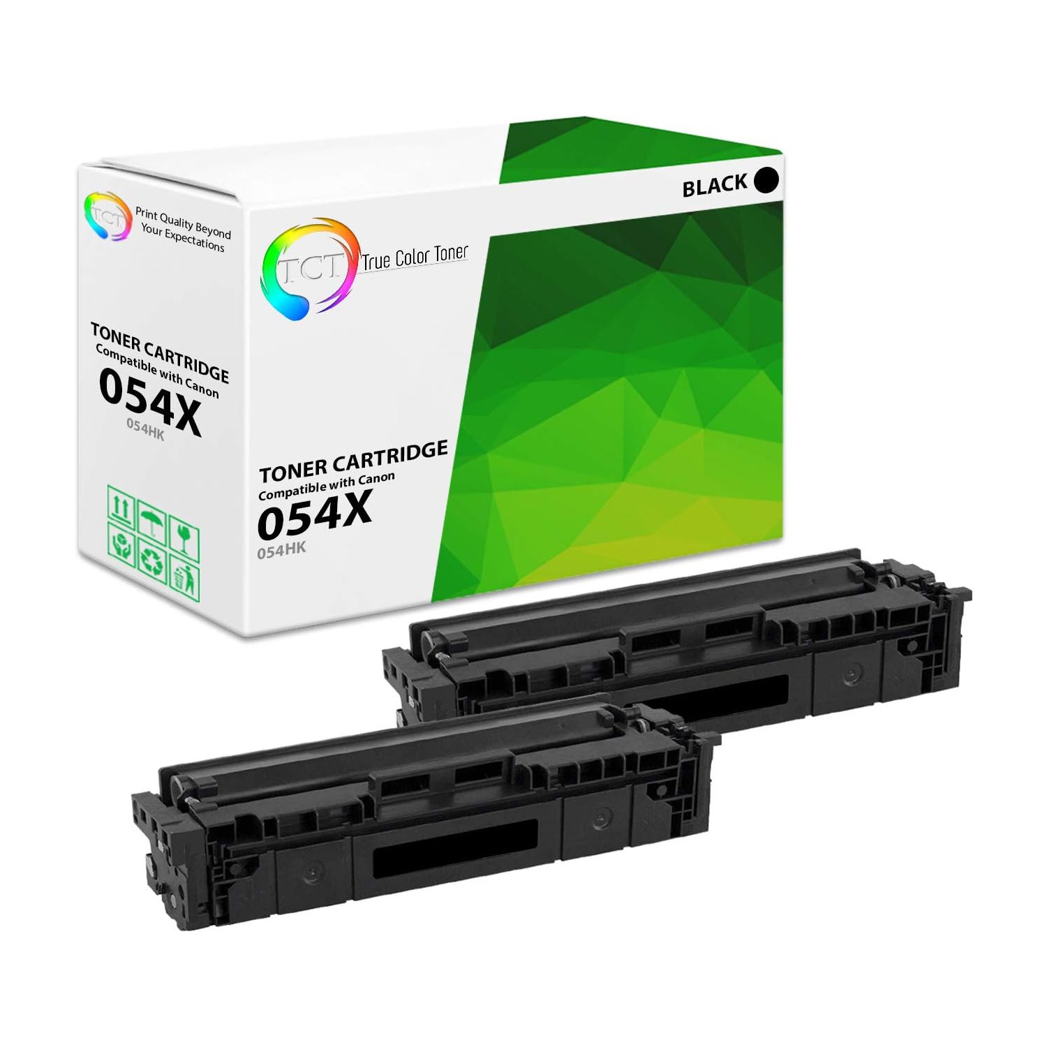 2PK TCT Premium 054H Black For Canon ImageClass MF642 Compatible Toner Cartridge