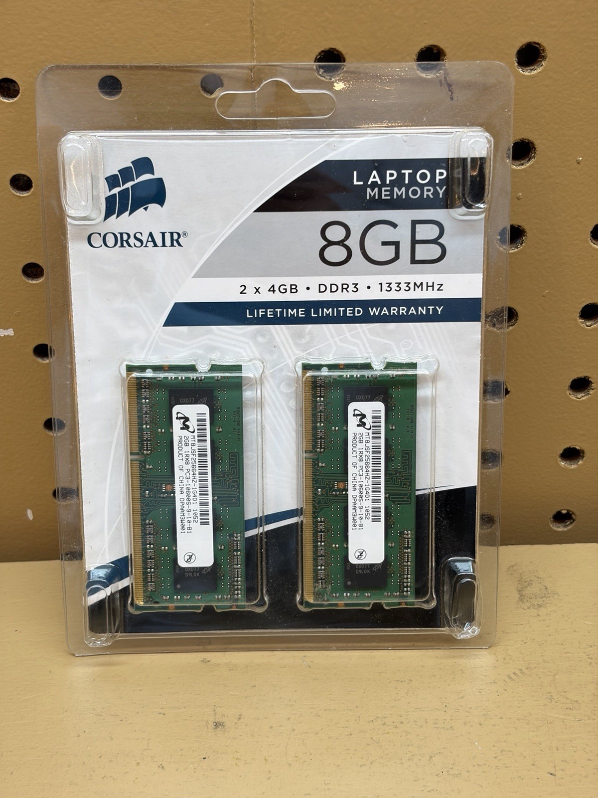 NEW Corsair Value Select Laptop Memory RAM DDR3 8GB Kit CMS08GX3M2A1333C9