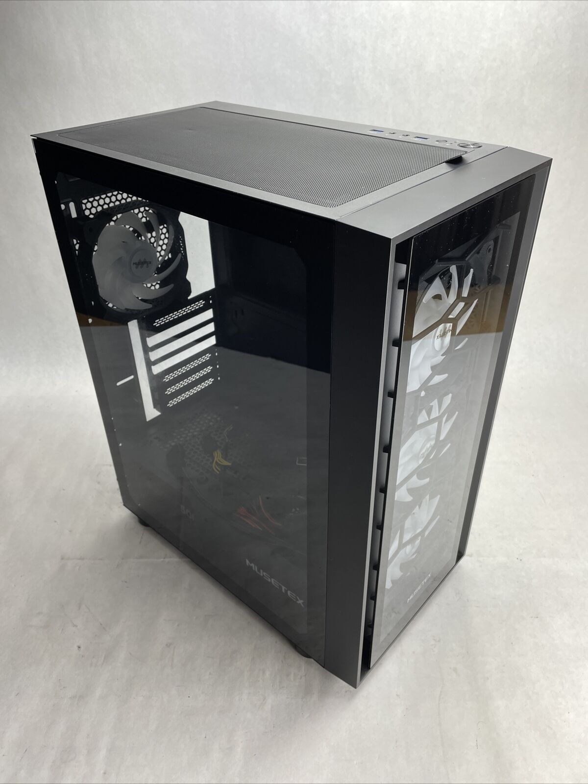 Mustex Mid Tower Computer Case w/Thermaltake Smart 500W Power Supply