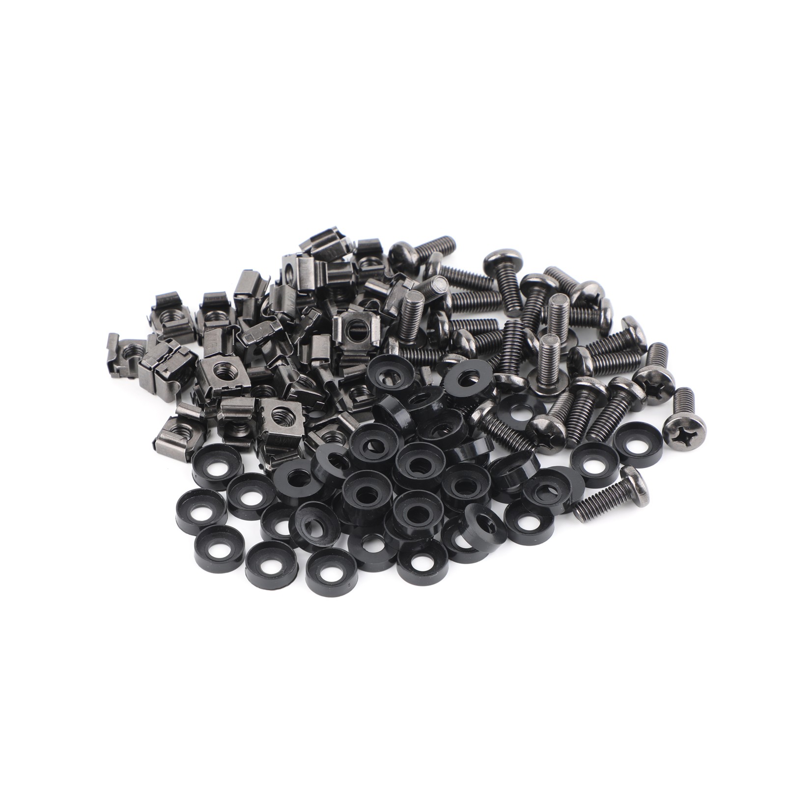 50/100 Pack M6 Cage Nuts, Screws and Washers M6 X 16Mm Rack Mount Screws