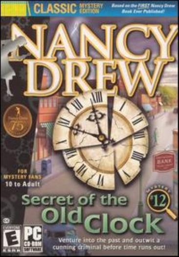 Nancy Drew: Secret of the Old Clock PC CD mystery past criminal ESP puzzle game
