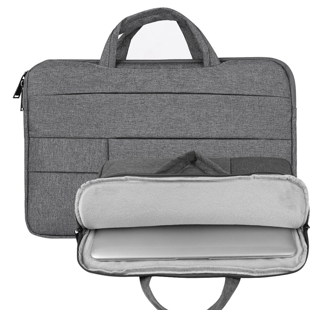 Grey Laptop Bag Padded Protective Case For 15.6" Acer Aspire 5 / Nitro 5 Gaming
