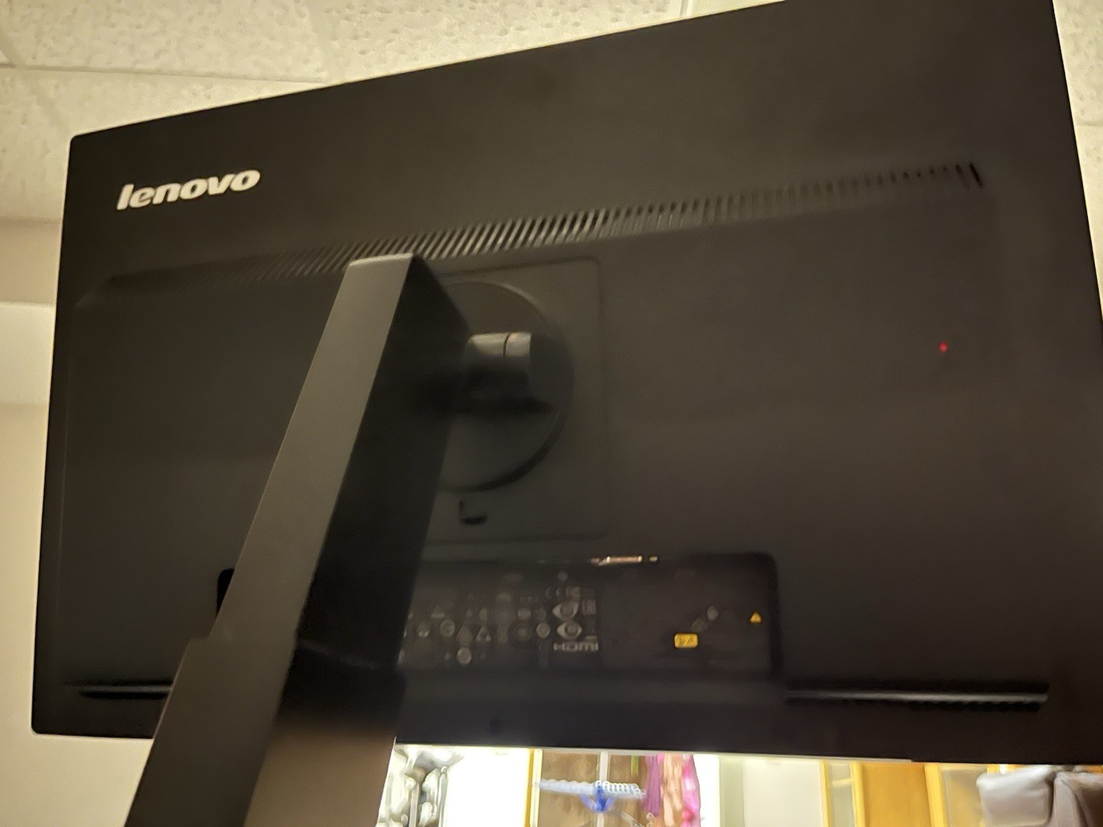Lenovo LCD monitor with Base and Stand No Cords Or Cables Selling As Is