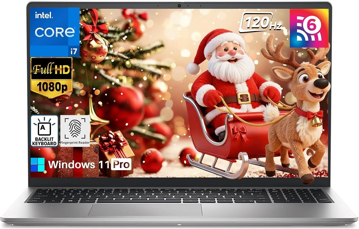 Dell 15 Laptop DC15250, Intel Core i7-1355U, 16GB RAM 1TB SSD, Win11 Pro, Silver