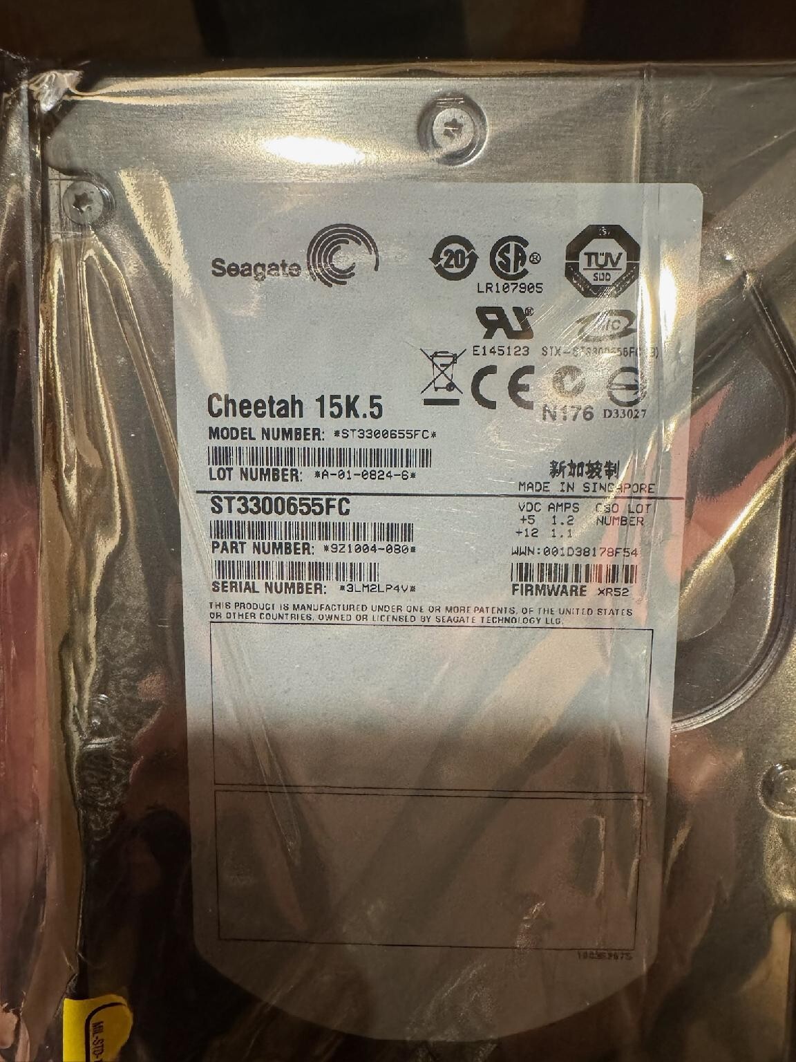 16x Seagate ST3300655FC Cheetah 15k.5 300GB Fibre Channel WORKING USED