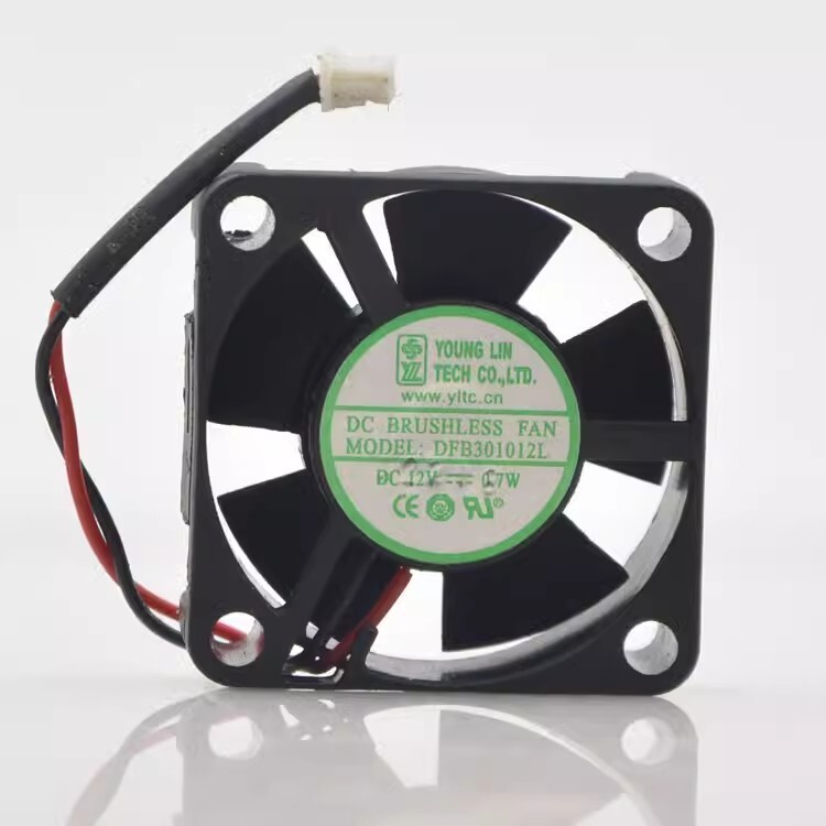 1PCS DFB301012L 3010 DC12V 0.7W 3CM 2-Pin Silent Cooling Fan
