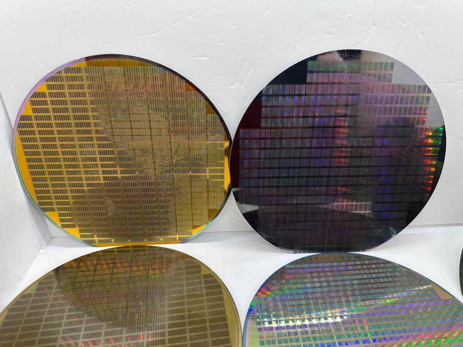 Lot of 9 - Silicon Wafer Vintage Computing 6"