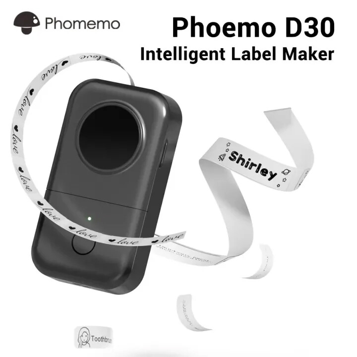 Phomemo D30 Label Maker Machine Bluetooth Thermal Mini Label Printer Sticker Lot